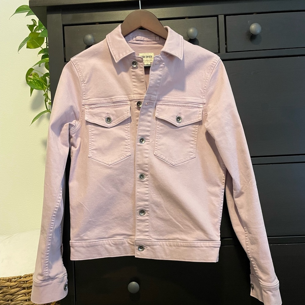 Todd Snyder pink denim jacket size XS